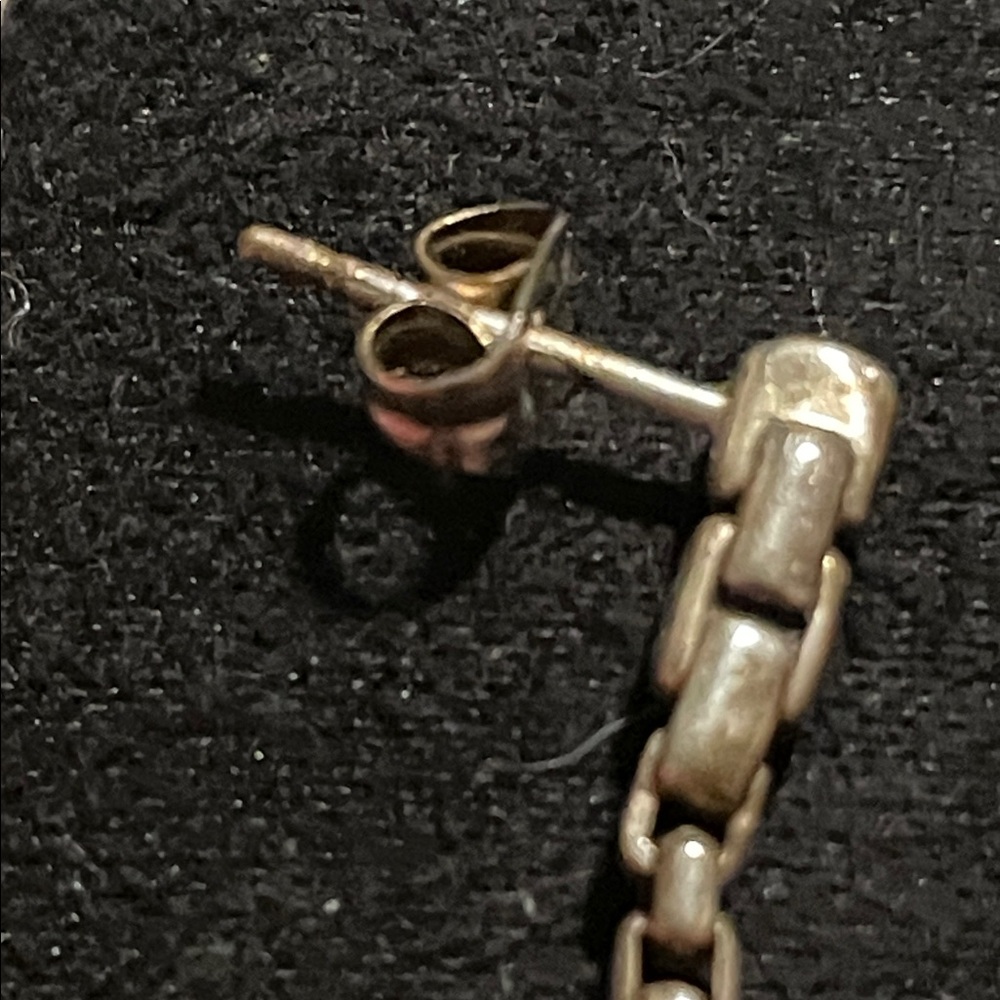 Versatile Solid Silver Chain Earrings - image 5